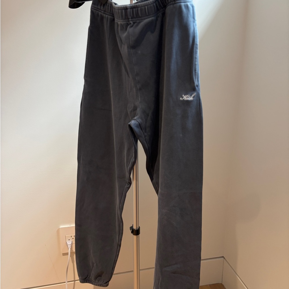 Kith navy Embroidered Logo Joggers